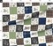 Woodland Whimsical Forest Nursery Cheater Quilt Deer Bear Fox Baby Boy Custom Printed Fabric by Spoonflower Various Fabrics by the Yard or Fat Quarter